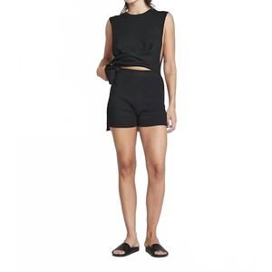NEW SELF CONTRAST iggy pull on shorts in black